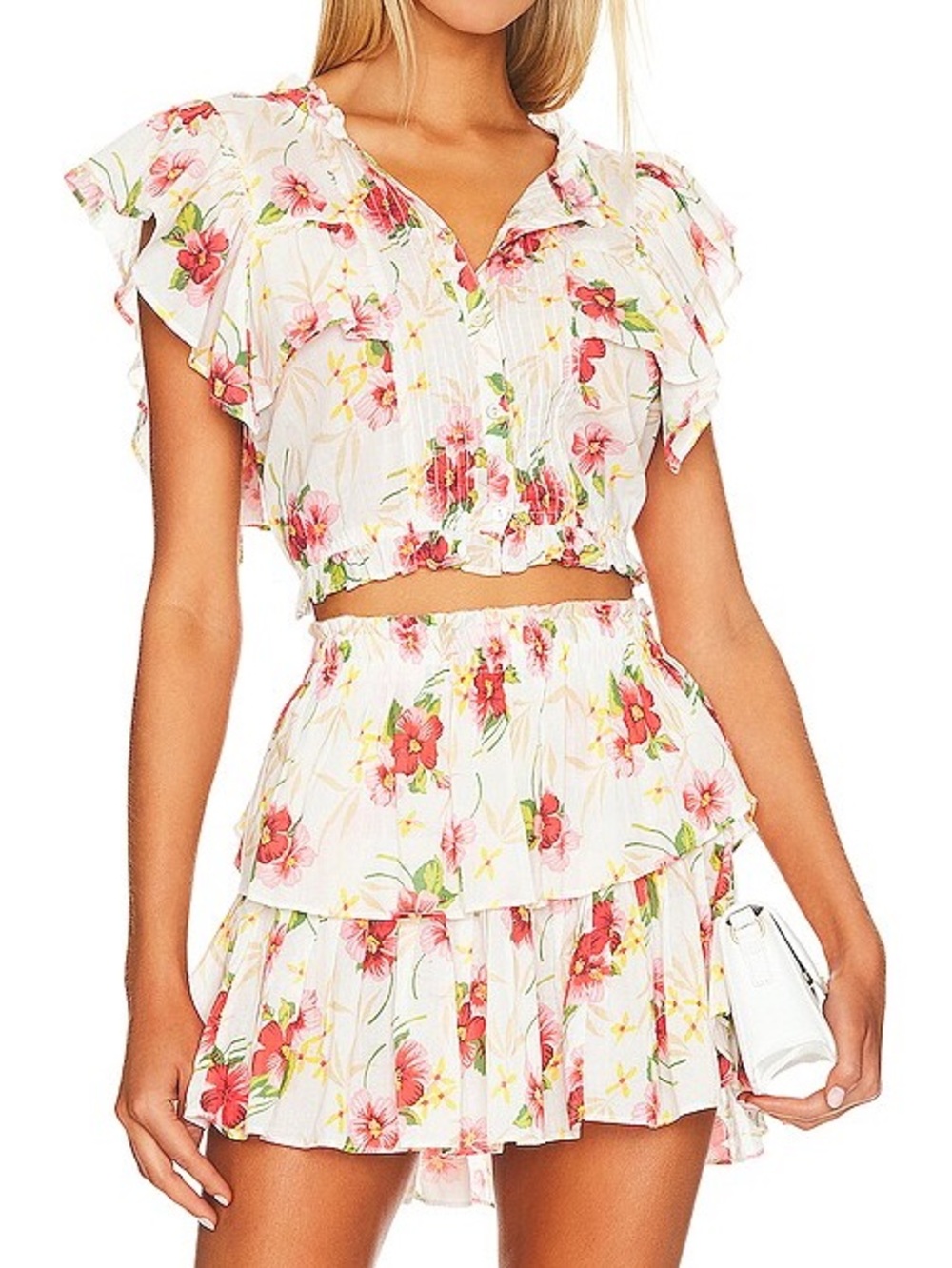 LoveShackFancy Tropical Floral Skirt Set